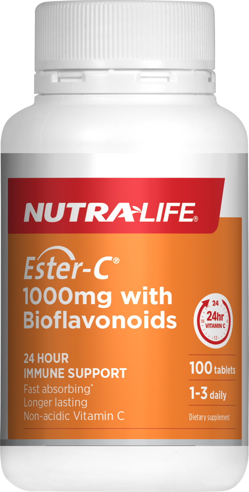 Nutra-Life Ester-C® 1000mg + Bioflavonoids 100 Tablets