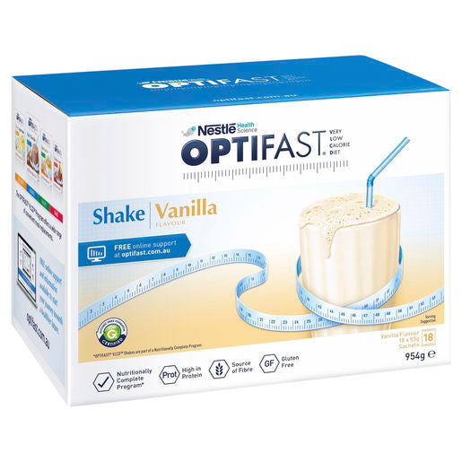 Optifast VLCD Shake Vanilla - 18 Pack 53g Sachets