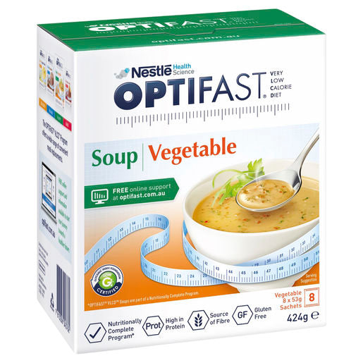 Optifast VLCD Vegetable Soup 8 Pack 53g Sachets