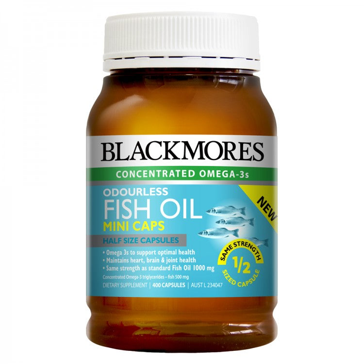 Blackmores Odourless Fish Oil 400 Mini Caps