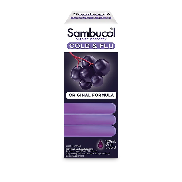 Sambucol Cold & Flu Syrup 120Ml