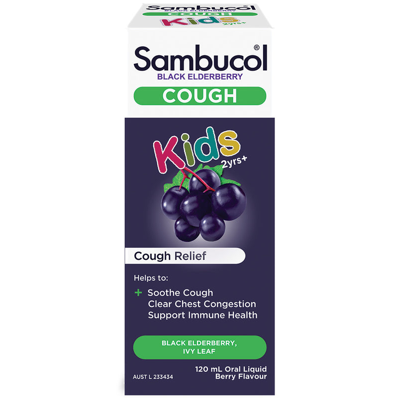 Sambucol Cold & Flu Kids Cough Liq 120Ml