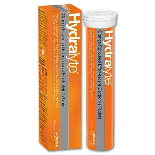 Hydralyte Orange Effervescent Tab 20