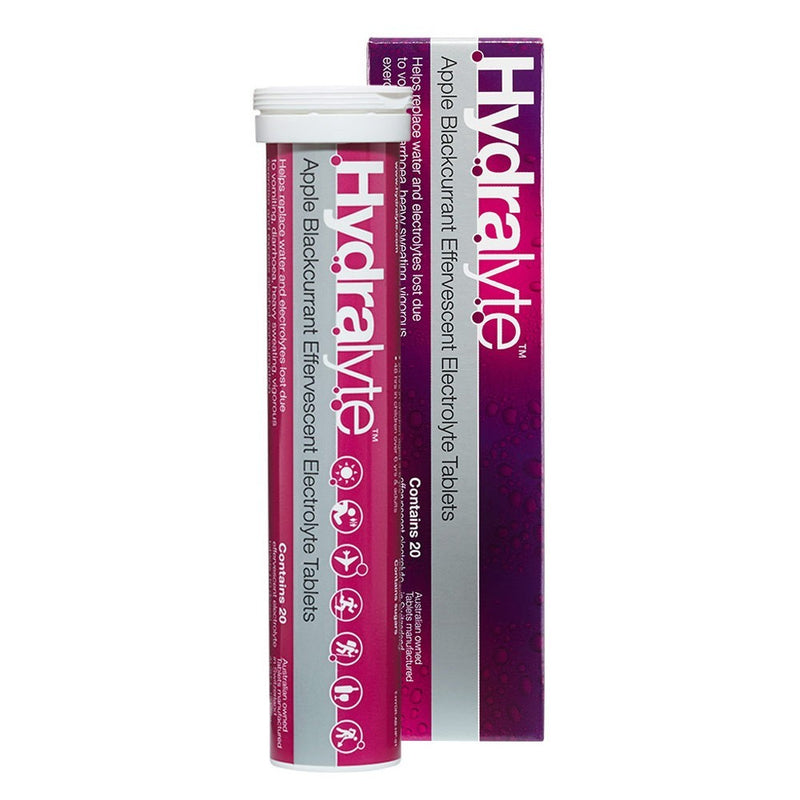 Hydralyte Apple+Blackcurrant effervescent tabs 20