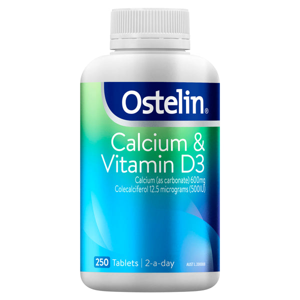 Ostelin Calcium & Vitamin D3 Tablets 250 Pack