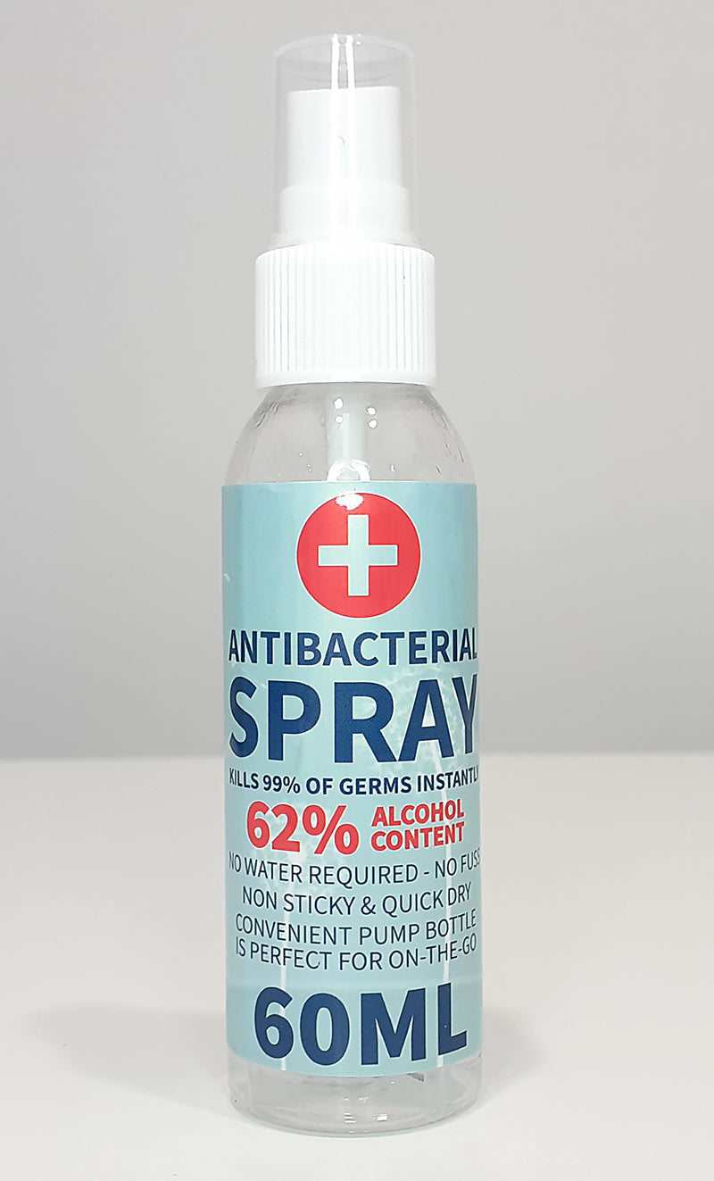 Sanitiser Spray 62% 60Ml