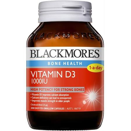 Blackmores Vitamin D3 1000Iu 200 Caps