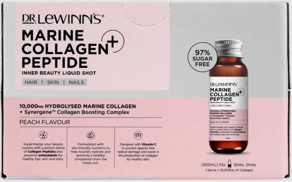Dr Lewinn's Marine Collagen Beauty Liquid Shot-10 X 50ml