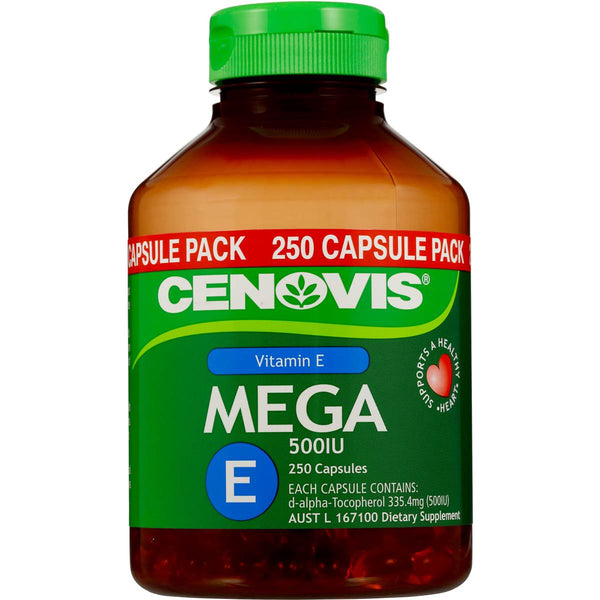 Cenovis Mega E 500Mg Value Pack 250 Caps