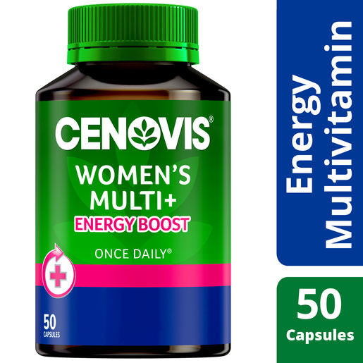 Cenovis Womens Multi + Energy Boost 50 Tablets