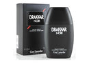 The image shows a product packaging for Drakkar Noir 100ml Eau de Toilette. The packaging is primarily black with white and red text.