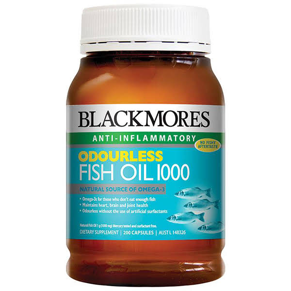 Blackmores Odourless Fish Oil 1000Mg 200 Caps