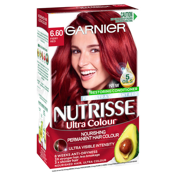 Garnier Nutrisse Hair Colour 6.60 Fiery Red