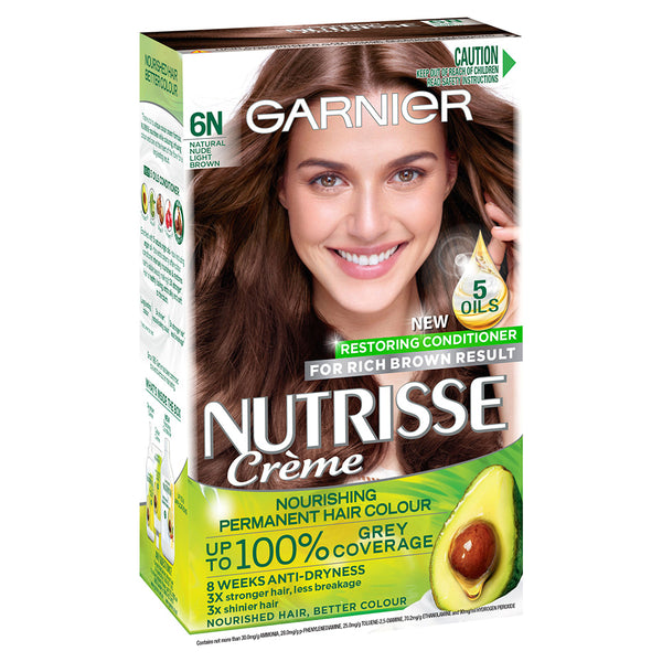 Garnier Nutrisse Hair Colour 6N Nude Light Brown