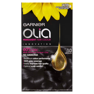 Garnier Olia Permanent Hair Colour 1.0 Deep Black