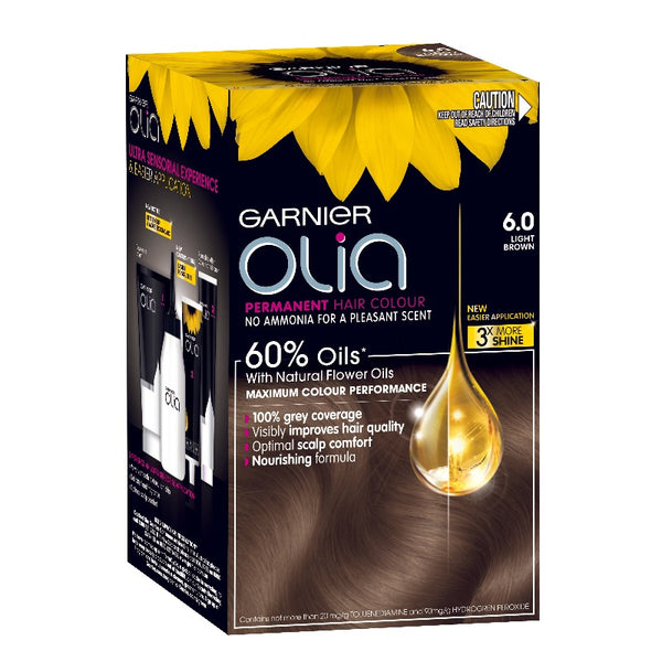 Garnier Olia Permanent Hair Colour 6.0 Light Brown