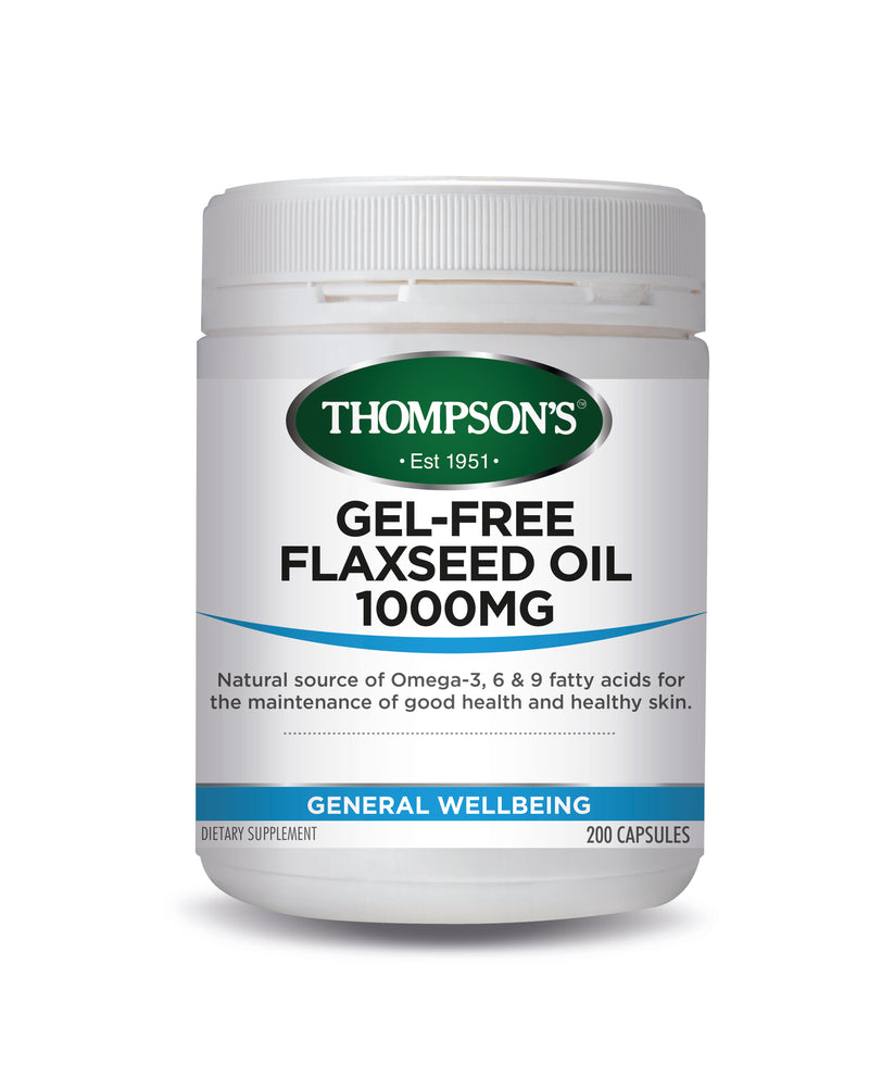 Thompson's Gel-Free Flaxseed Oil 1000Mg 200 Caps