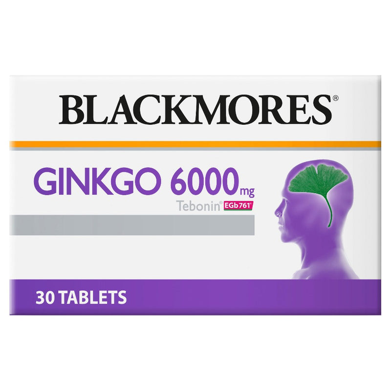 Blackmores Ginkgo 6000Mg Tebonin 30 Tabs