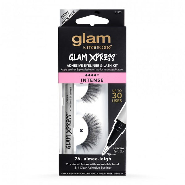 Glam by Manicare Xpress Black Adhesive Eyeliner & Lash Kit Aimee-Leigh