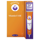Packaging for Invite E Pure Oil 30mL, showing the product box and the bottle with a value size indicator.