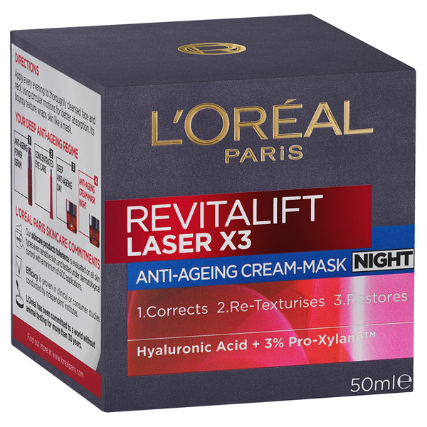 L'Oréal Paris Revitalift Laser X3 Night Mask-Cream 50ml