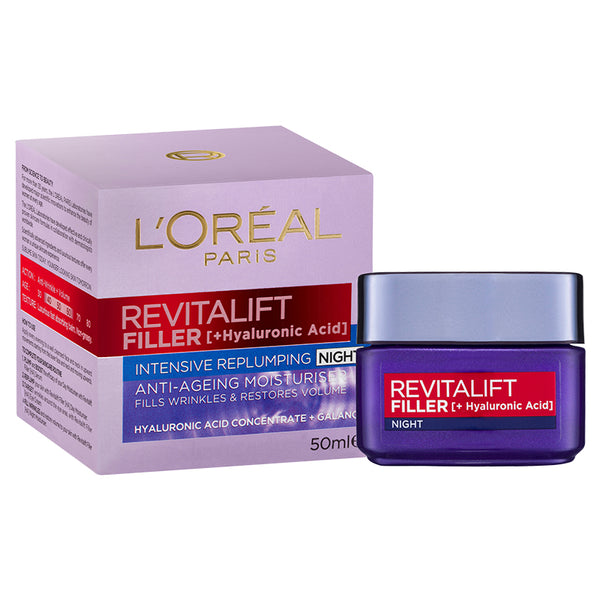 L'Oréal Paris Revitalift Filler [+Hyaluronic Acid] Replumping Night Moisturiser