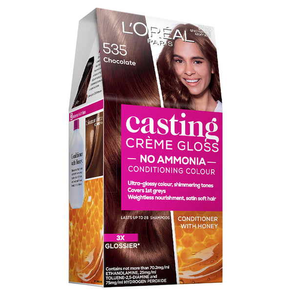 L'Oréal Paris Casting Crème Gloss Semi-Permanent Hair Colour - 535 Chocolate (Ammonia Free)