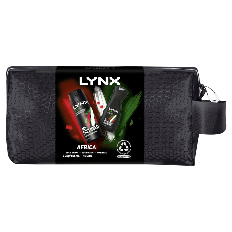 Lynx Africa Washbag Duo Gift Pack 22