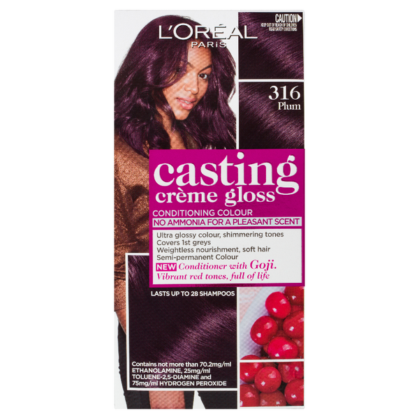 L'Oréal Paris Casting Crème Gloss Semi-Permanent Hair Colour - 316 Prune (Ammonia Free)