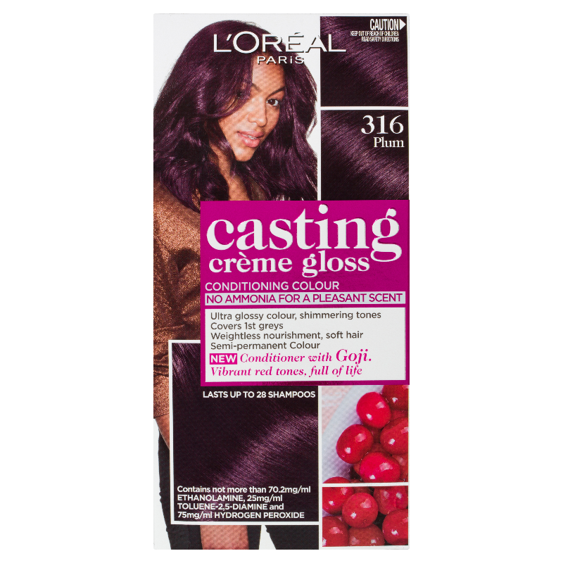 L'Oréal Paris Casting Crème Gloss Semi-Permanent Hair Colour - 316 Prune (Ammonia Free)