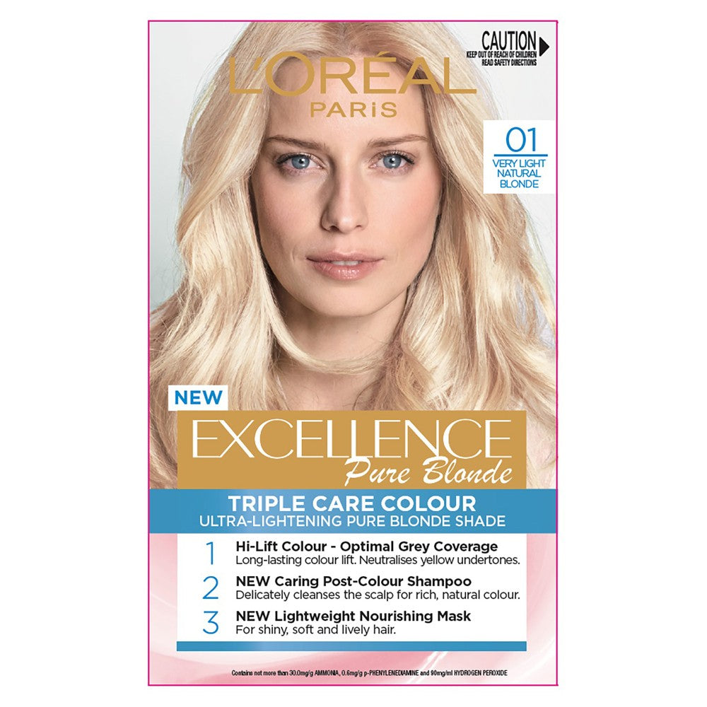 L'Oréal Excellence Crème 01 Very Light Natural Blonde Hair Colour