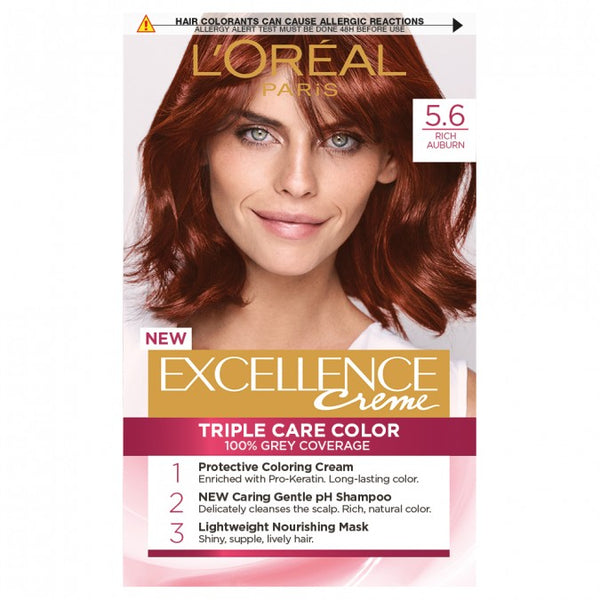L'Oréal Excellence Crème 5.6 Rich Auburn Hair Colour