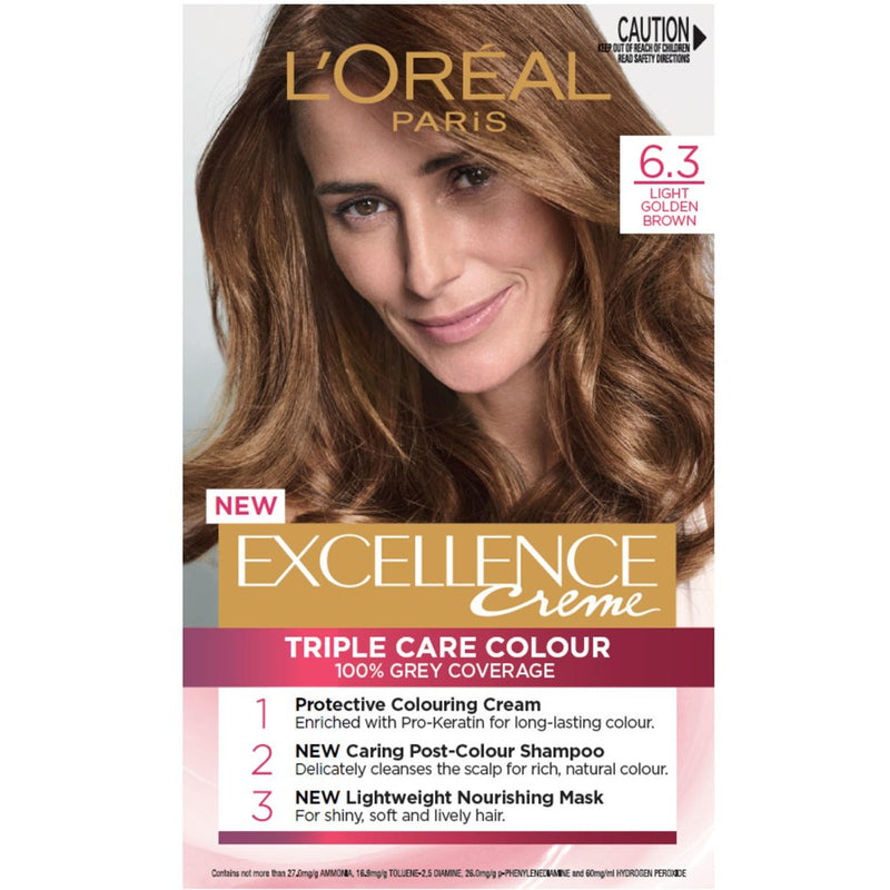 L'Oréal Excellence Crème 6.3 Light Golden Brown Hair Colour