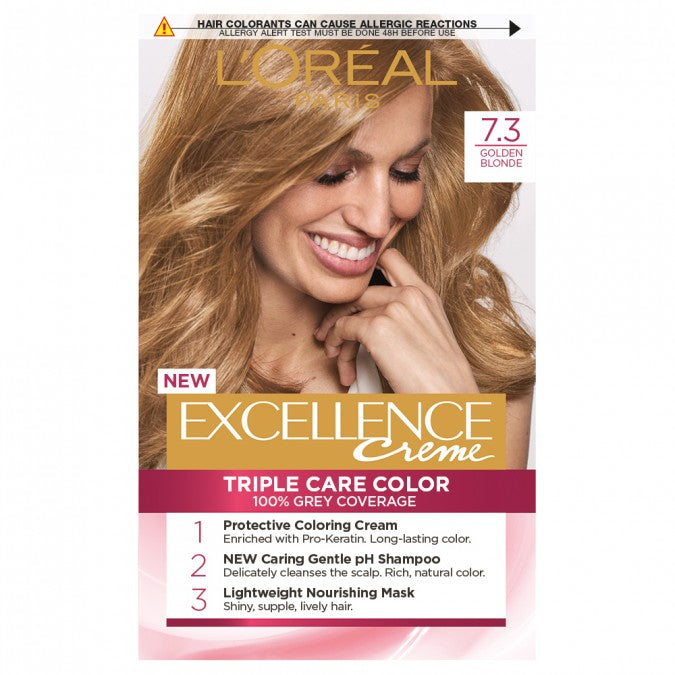 L'Oréal Excellence Crème 7.3 Dark Golden Blonde Hair Colour