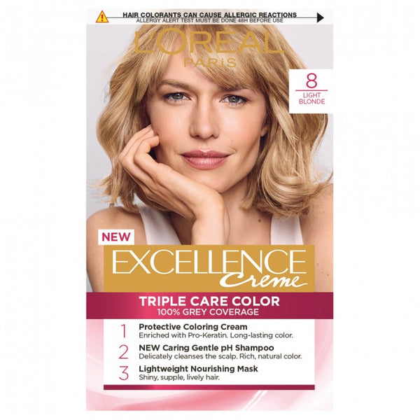 L'Oréal Excellence Crème 8 Blonde Hair Colour