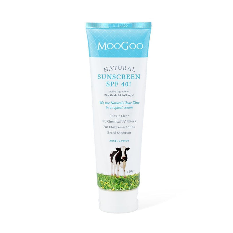 Moogoo Natural Sunscreen Spf40 Broad Spectrum 120g