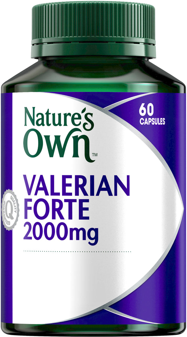 Natures Own Valerian Forte 2000mg 60 Caps