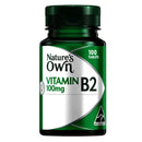 Natures Own Vitamin B2 100mg 100 Tabs
