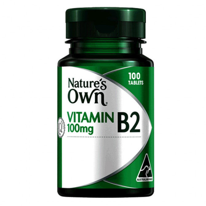 Natures Own Vitamin B2 100mg 100 Tabs