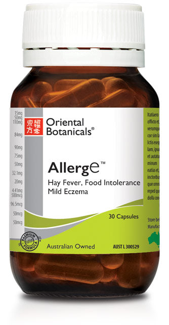 Oriental Botanicals® Allerge 30 Tabs