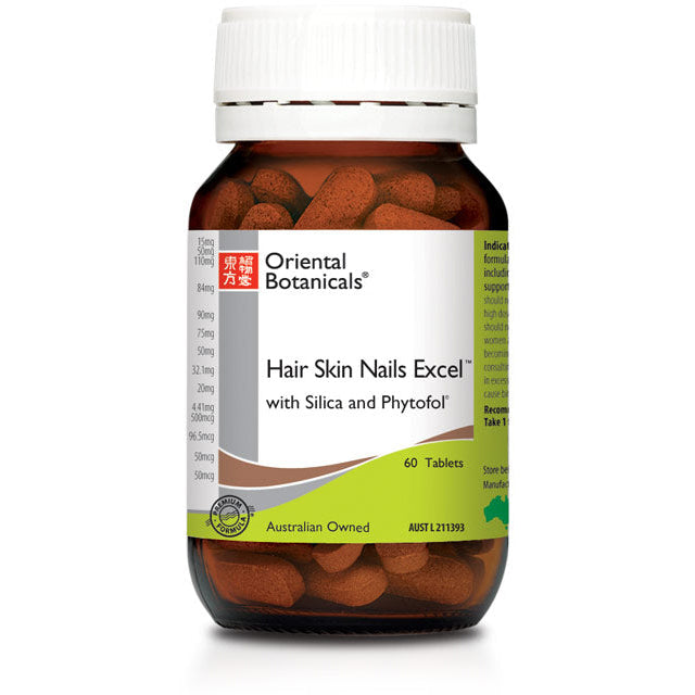 Oriental Botanic Hair Skin Nails Excel 60 Tabs