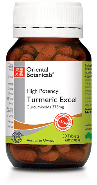 Oriental Botanic Turmeric Excel 30 Tabs