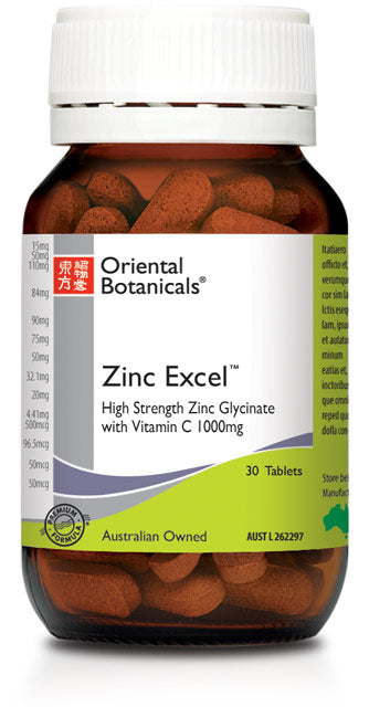 Oriental Botanic Zinc Excel 30 Tabs