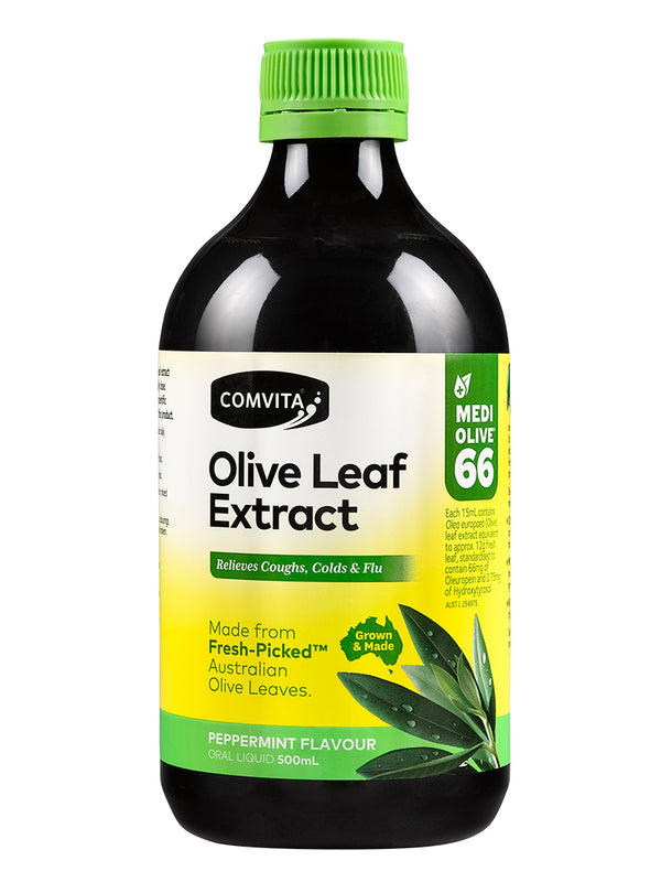 Comvita Fresh-Picked Olive Leaf Extract Peppermint Flavour 500ml