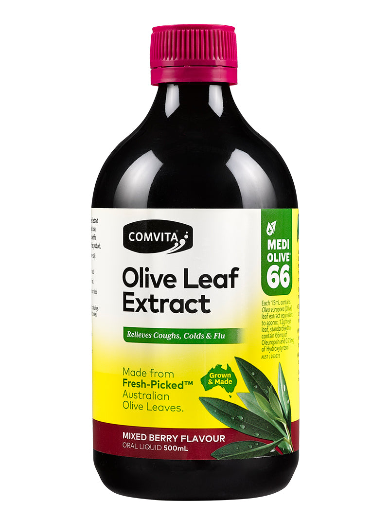 Comvita Fresh-Picked Olive Leaf Extract Mixed Berry Flavour 500ml