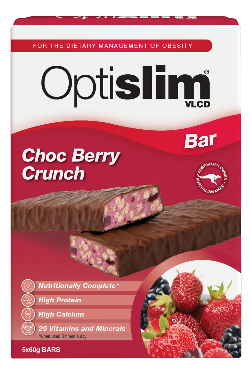 Optislim VLCD Choc Berry Bar 5X60g