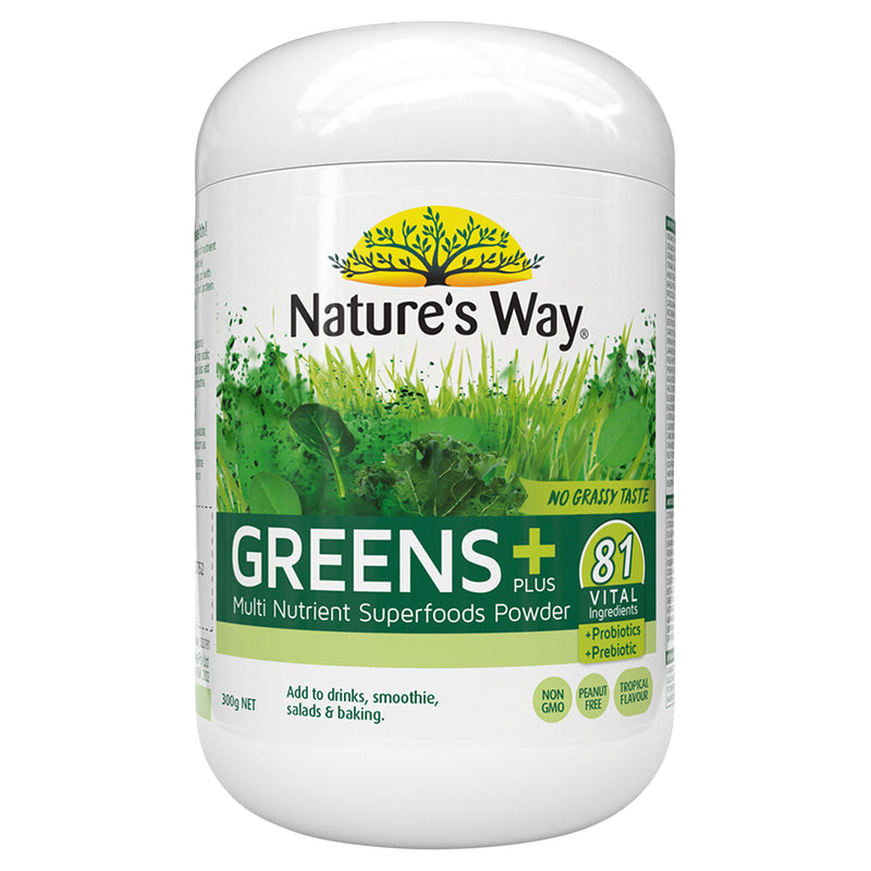 Natures Way Super Greens Plus 300G
