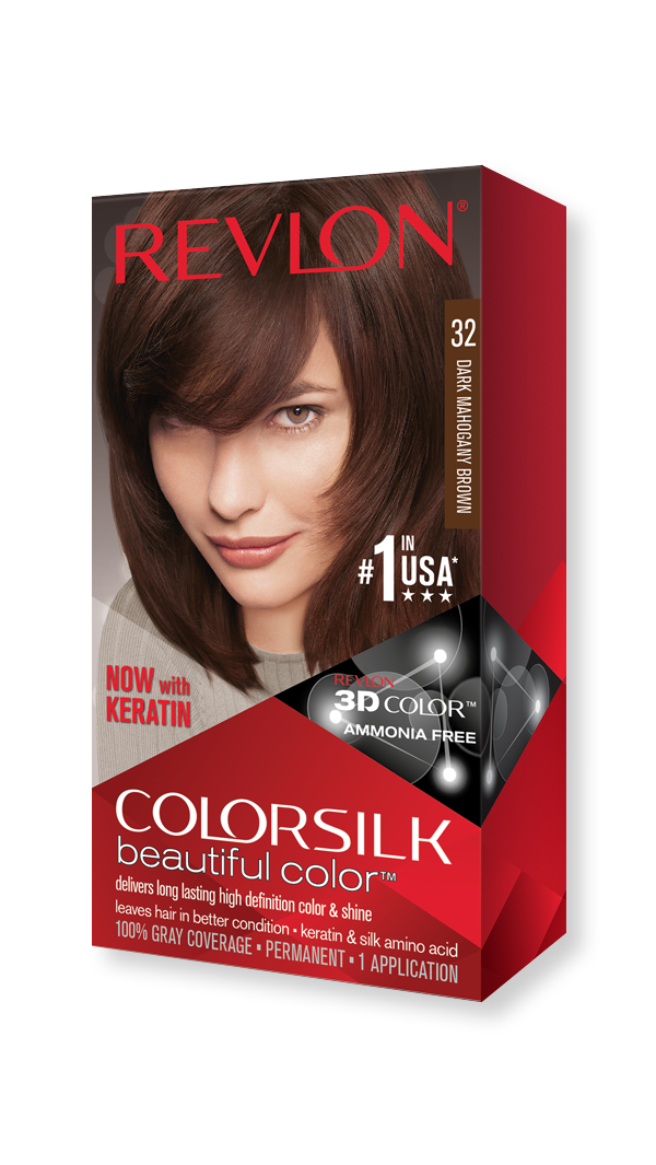 Revlon ColorSilk Beautiful Color 32 Dark Mahogany Brown