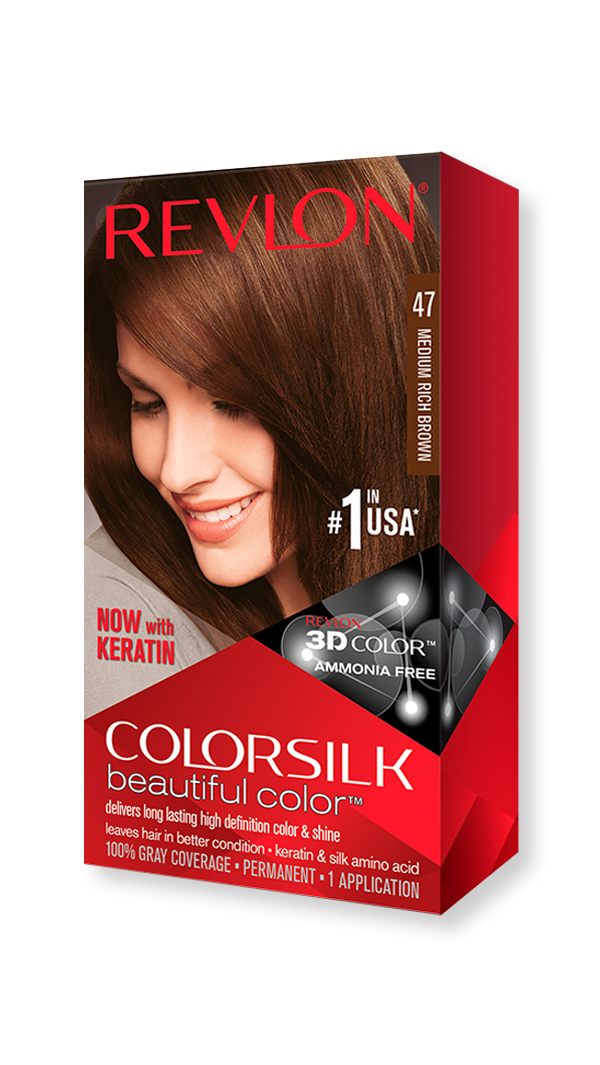 Revlon ColorSilk Beautiful Color 47 Medium Rich Brown