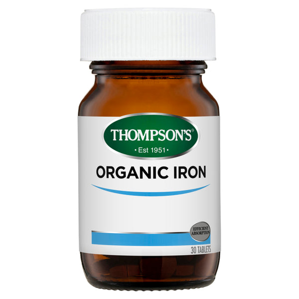 Thompson's Organic Iron 24mg 30 tabs